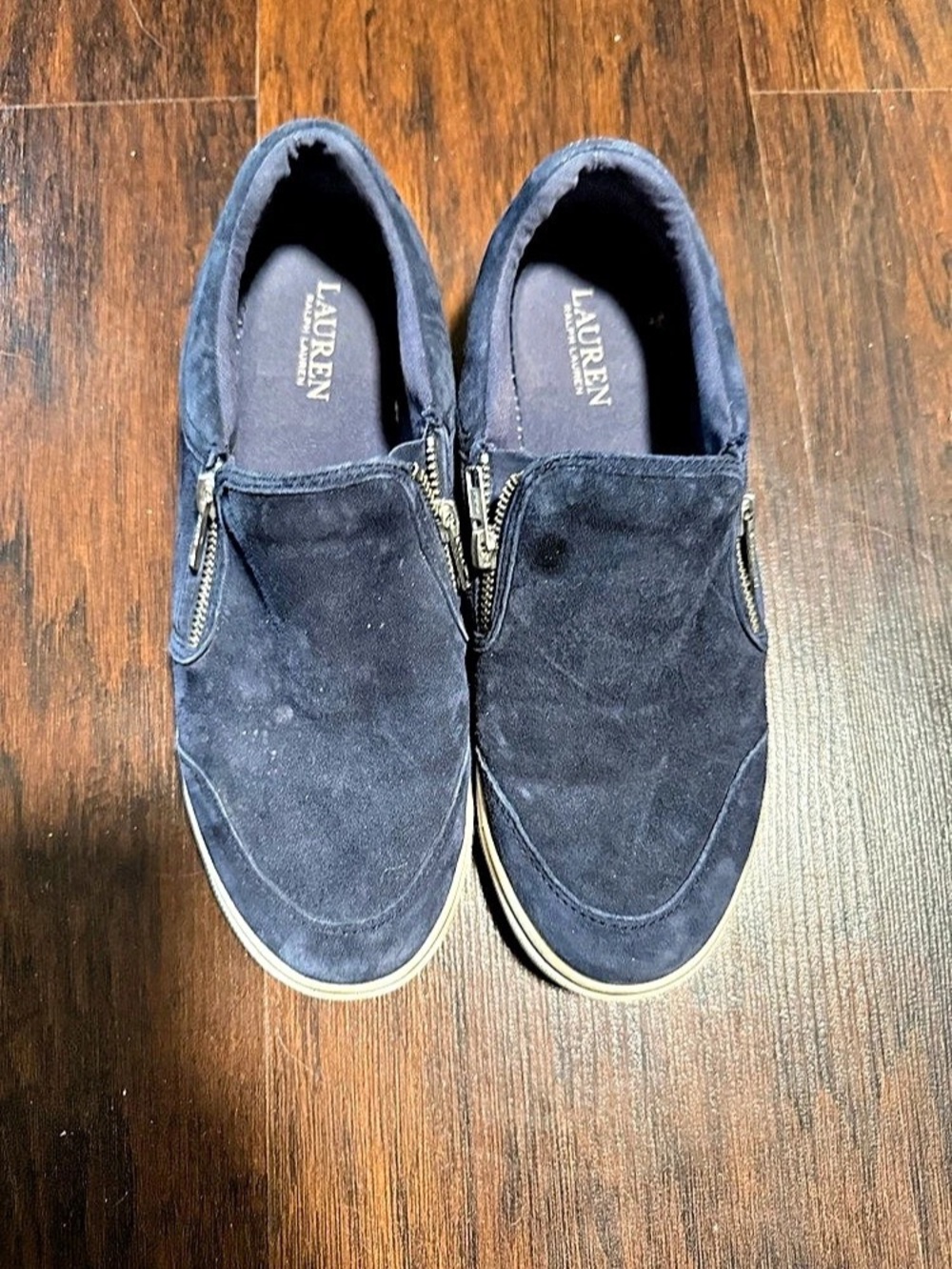 Lauren Women's Blue Zip Sneakers